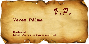 Veres Pálma névjegykártya